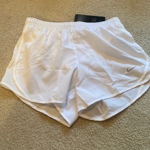 White, child’s Nike shorts
